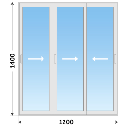 Алюминиевое окно для беседки