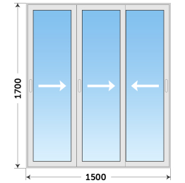 Алюминиевое остекление террасы под ключ с оборудованием от повреждений комфорт (соединение гармошка)