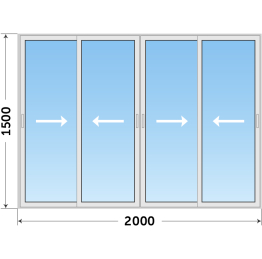 Остекление из алюминиевого профиля для беседки