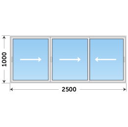Окно из алюминиевого профиля на заказ