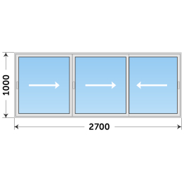 Алюминиевое окно для террасы под ключ