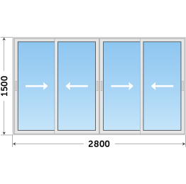 Алюминиевое окно для беседки на заказ