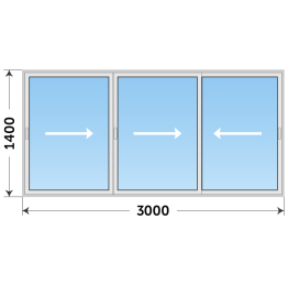 Алюминиевое окно для беседки холодное