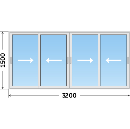 Раздвижное остекление из алюминиевого профиля для беседки