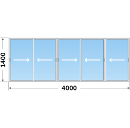Окно из алюминиевого профиля с завода